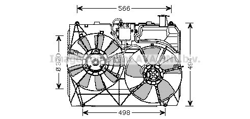 AVA QUALITY COOLING Ventilators, Motora dzesēšanas sistēma TO7534